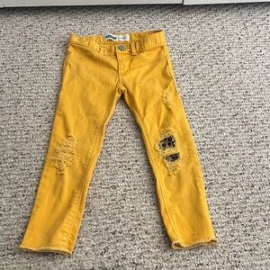 Old navy toddler girls Yellow Distressed Jeans